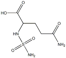 5-amino-2-[(aminosulfonyl)amino]-5-oxopentanoic acid 结构式