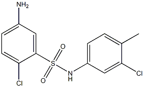 5-amino-2-chloro-N-(3-chloro-4-methylphenyl)benzene-1-sulfonamide Structure