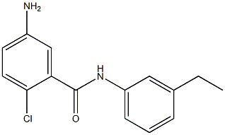 5-amino-2-chloro-N-(3-ethylphenyl)benzamide,,结构式