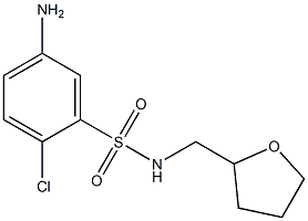 5-amino-2-chloro-N-(oxolan-2-ylmethyl)benzene-1-sulfonamide Structure