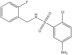 5-amino-2-chloro-N-[(2-fluorophenyl)methyl]benzene-1-sulfonamide