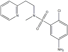 5-amino-2-chloro-N-methyl-N-[2-(pyridin-2-yl)ethyl]benzene-1-sulfonamide