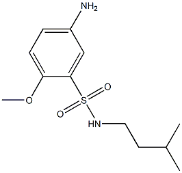 5-amino-2-methoxy-N-(3-methylbutyl)benzene-1-sulfonamide Structure
