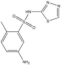 5-amino-2-methyl-N-(1,3,4-thiadiazol-2-yl)benzene-1-sulfonamide