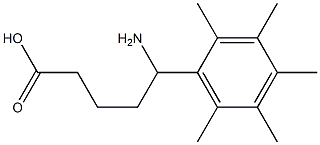 5-amino-5-(2,3,4,5,6-pentamethylphenyl)pentanoic acid Structure