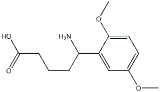 5-amino-5-(2,5-dimethoxyphenyl)pentanoic acid,,结构式