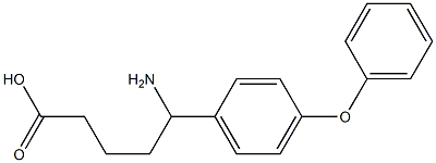5-amino-5-(4-phenoxyphenyl)pentanoic acid,,结构式