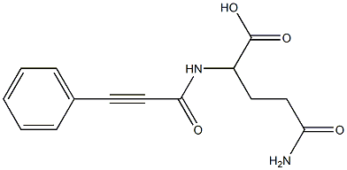 5-amino-5-oxo-2-[(3-phenylprop-2-ynoyl)amino]pentanoic acid,,结构式