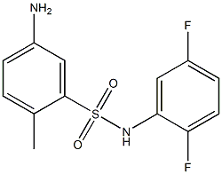 5-amino-N-(2,5-difluorophenyl)-2-methylbenzene-1-sulfonamide,,结构式