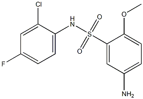 5-amino-N-(2-chloro-4-fluorophenyl)-2-methoxybenzene-1-sulfonamide