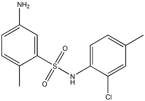 5-amino-N-(2-chloro-4-methylphenyl)-2-methylbenzene-1-sulfonamide Structure