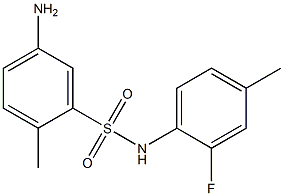 5-amino-N-(2-fluoro-4-methylphenyl)-2-methylbenzene-1-sulfonamide