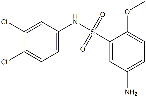 5-amino-N-(3,4-dichlorophenyl)-2-methoxybenzene-1-sulfonamide Structure