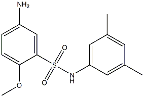 5-amino-N-(3,5-dimethylphenyl)-2-methoxybenzene-1-sulfonamide 结构式