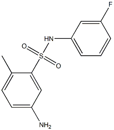 5-amino-N-(3-fluorophenyl)-2-methylbenzene-1-sulfonamide Structure