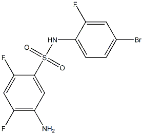 5-amino-N-(4-bromo-2-fluorophenyl)-2,4-difluorobenzene-1-sulfonamide