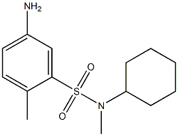 5-amino-N-cyclohexyl-N,2-dimethylbenzene-1-sulfonamide Structure