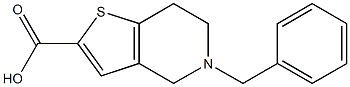 5-benzyl-4H,5H,6H,7H-thieno[3,2-c]pyridine-2-carboxylic acid 结构式