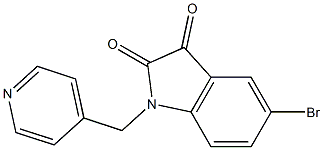 5-bromo-1-(pyridin-4-ylmethyl)-2,3-dihydro-1H-indole-2,3-dione|