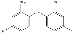 5-bromo-2-(2-bromo-4-methylphenoxy)aniline,,结构式