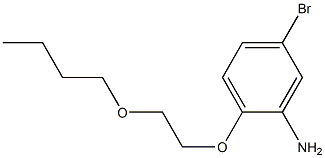 5-bromo-2-(2-butoxyethoxy)aniline,,结构式