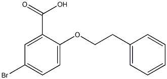5-bromo-2-(2-phenylethoxy)benzoic acid Struktur