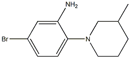 5-bromo-2-(3-methylpiperidin-1-yl)aniline Struktur