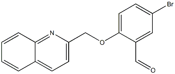 5-bromo-2-(quinolin-2-ylmethoxy)benzaldehyde 化学構造式