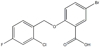 5-bromo-2-[(2-chloro-4-fluorophenyl)methoxy]benzoic acid