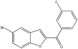 5-bromo-2-[(3-fluorophenyl)carbonyl]-1-benzofuran Structure