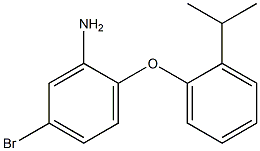 5-bromo-2-[2-(propan-2-yl)phenoxy]aniline 结构式
