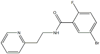 5-bromo-2-fluoro-N-(2-pyridin-2-ylethyl)benzamide Structure