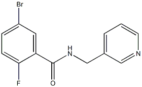 5-bromo-2-fluoro-N-(pyridin-3-ylmethyl)benzamide Structure