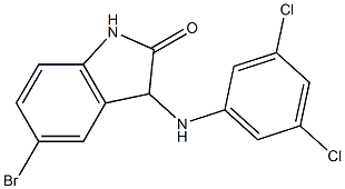 5-bromo-3-[(3,5-dichlorophenyl)amino]-2,3-dihydro-1H-indol-2-one Structure