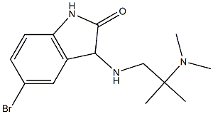 5-bromo-3-{[2-(dimethylamino)-2-methylpropyl]amino}-2,3-dihydro-1H-indol-2-one Structure