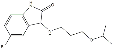 5-bromo-3-{[3-(propan-2-yloxy)propyl]amino}-2,3-dihydro-1H-indol-2-one Structure