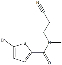 5-bromo-N-(2-cyanoethyl)-N-methylthiophene-2-carboxamide Structure
