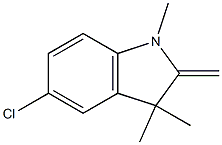 5-chloro-1,3,3-trimethyl-2-methylidene-2,3-dihydro-1H-indole,,结构式