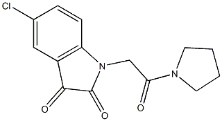 5-chloro-1-[2-oxo-2-(pyrrolidin-1-yl)ethyl]-2,3-dihydro-1H-indole-2,3-dione