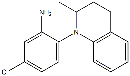 5-chloro-2-(2-methyl-1,2,3,4-tetrahydroquinolin-1-yl)aniline,,结构式