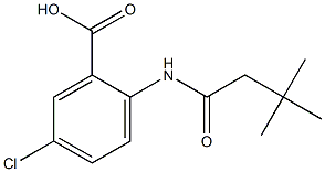 5-chloro-2-(3,3-dimethylbutanamido)benzoic acid Structure