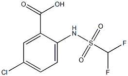 5-chloro-2-(difluoromethanesulfonamido)benzoic acid Structure