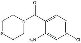 5-chloro-2-(thiomorpholin-4-ylcarbonyl)aniline Structure