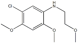 5-chloro-2,4-dimethoxy-N-(2-methoxyethyl)aniline 结构式