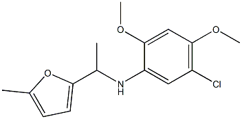 5-chloro-2,4-dimethoxy-N-[1-(5-methylfuran-2-yl)ethyl]aniline