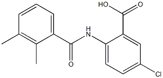 5-chloro-2-[(2,3-dimethylbenzene)amido]benzoic acid,,结构式