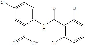 5-chloro-2-[(2,6-dichlorobenzene)amido]benzoic acid 化学構造式