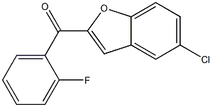 5-chloro-2-[(2-fluorophenyl)carbonyl]-1-benzofuran Structure