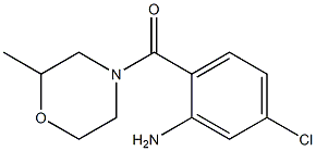 5-chloro-2-[(2-methylmorpholin-4-yl)carbonyl]aniline Structure