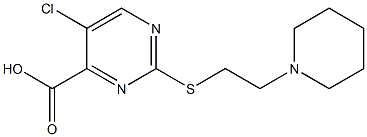 5-chloro-2-[(2-piperidin-1-ylethyl)thio]pyrimidine-4-carboxylic acid